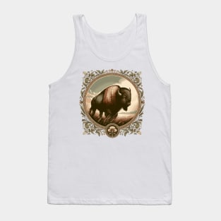 Vintage Bison Portrait Tank Top